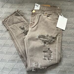 One Teaspoon Awesome Baggies Blush Jeans Distressed Casual